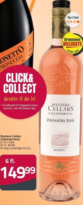 Fleggaard Western cellars zinfandel rosé - 6 fl. tilbud