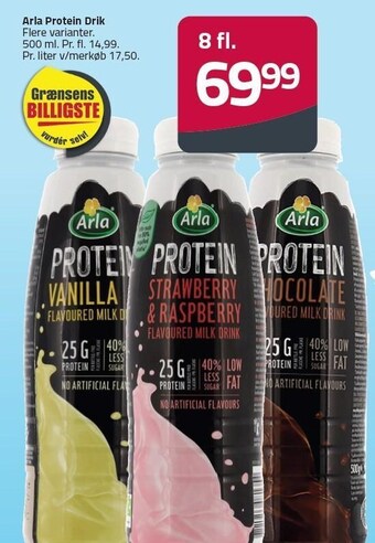 Fleggaard Arla protein drik - 8 fl. tilbud