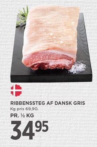 MENY Ribbensteg af dansk gris tilbud