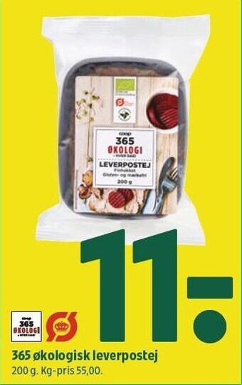 Coop 365 365 økologisk leverpostej tilbud