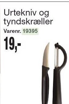 Urtekniv og tyndskræller