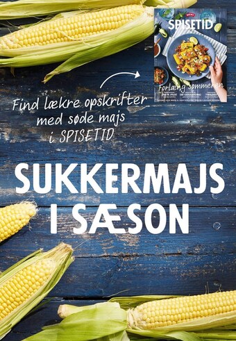 MENY Find lækre opskrifter med søde majs i spisetid tilbud
