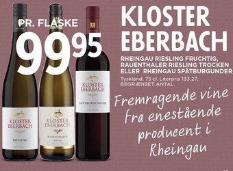MENY Kloster eberbach 75 cl tilbud