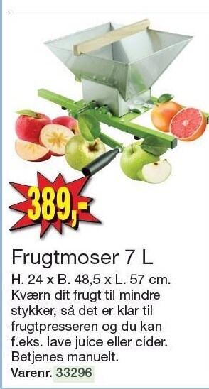 Frugtmoser 7 l