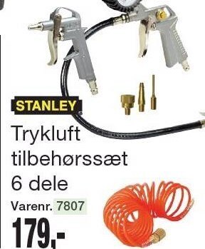 Harald Nyborg Trykluft tilbehørssæt 6 dele tilbud
