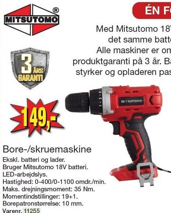 Harald Nyborg Bore-/skruemaskine tilbud