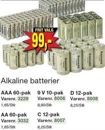 Harald Nyborg Alkaline batterier tilbud