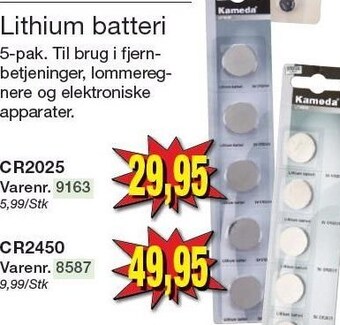 Harald Nyborg Lithium batteri tilbud