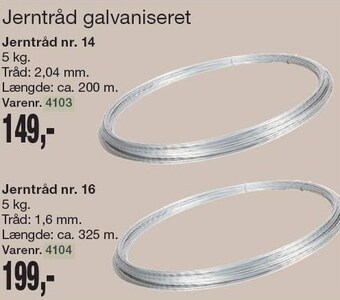 Harald Nyborg Jerntråd galvaniseret tilbud