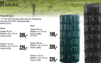 Harald Nyborg Rancho havehegn tilbud