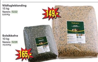 Vildfugleblanding eller solsikkefrø