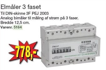 Harald Nyborg Elmåler 3 faset tilbud