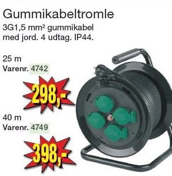 Harald Nyborg Gummikabeltromle tilbud