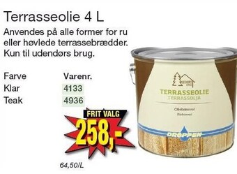 Harald Nyborg Droppen terrasseolie 4 l tilbud