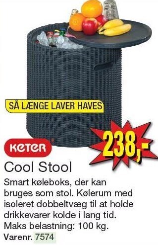 Harald Nyborg Keter cool stool tilbud