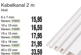 Harald Nyborg Kabelkanal 2 m tilbud