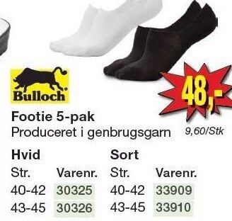 Harald Nyborg Bulloch footie 5-pak tilbud