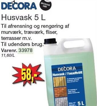 Harald Nyborg Decora husvask 5 l tilbud