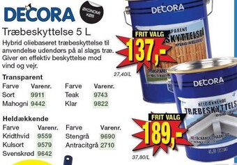 Harald Nyborg Decora træbeskyttelse 5 l tilbud