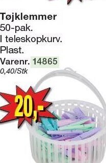 Harald Nyborg Tøjklemmer tilbud