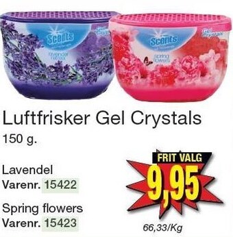 Luftfrisker gel crystals