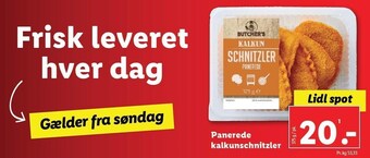 Lidl Panerede kalkunschnitzler tilbud