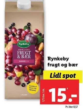 Lidl Rynkeby frugt og bær tilbud
