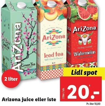 Lidl Arizona juice eller iste tilbud