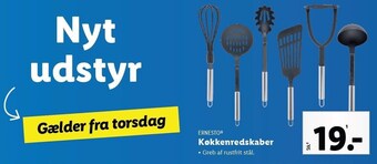 Lidl Ernesto køkkenredskaber tilbud