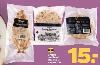 Netto Græsk madbrød tilbud