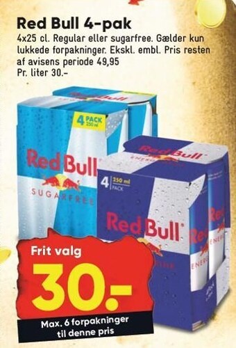 Red bull 4-pak