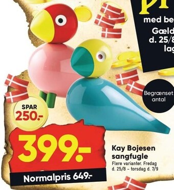 Bilka Kay bojesen sangfugle tilbud