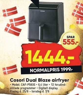 Bilka Cosori dual blaze airfryer tilbud