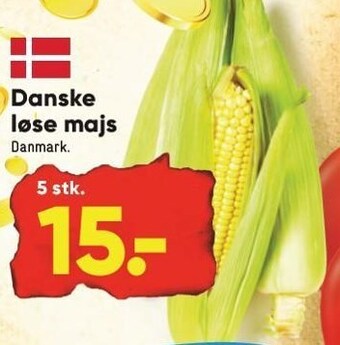 Bilka Danske løse majs - 5 stk tilbud