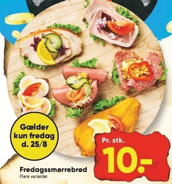 Fredagssmørrebrød
