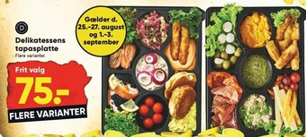 Bilka Delikatessen tapasplatte tilbud