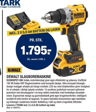Stark Dewalt slagboremaskine tilbud