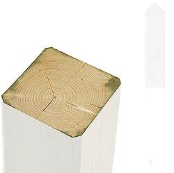 Johannes Fog Plus skagen stolpe 18143-13 160 x 7 x 7 cm hvidgrundet m/spids tilbud