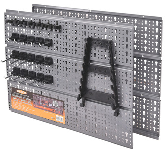 Staco værktøjstavlesæt 24 dele 2 hulplader 520x435mm 22 ophængskroge