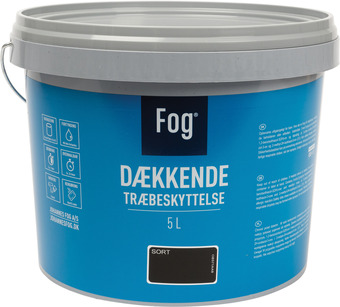 Johannes Fog Fog træbeskyttelse sort 5l dækkende tilbud