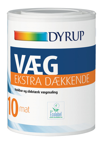 Johannes Fog Dyrup væg 10 ekstra dækkende hvid 0,75l tilbud