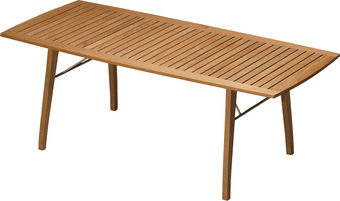 Johannes Fog Skagerak ballare bord teak inkl 2 stk tillægsplader 196/296x90x73cm tilbud