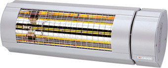 Johannes Fog Solamagic eco+ pro 2000 arc varmelampe trinløs varmeregulering via fjernkontrol titan tilbud