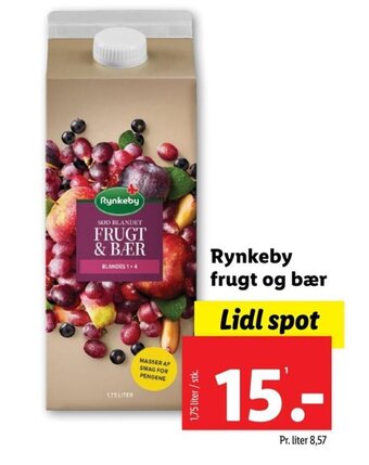 Lidl Rynkeby frugt og bær tilbud
