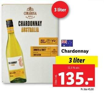 Lidl Chardonnay 3 liter tilbud