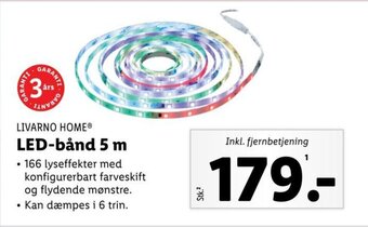 Lidl LIVARNO HOMEⓇ LED-bånd 5m tilbud