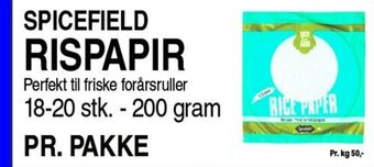 SPICEFIELD RISPAPIR