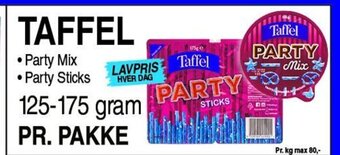 ABC Lavpris TAFFEL • Party Mix • Party Sticks tilbud