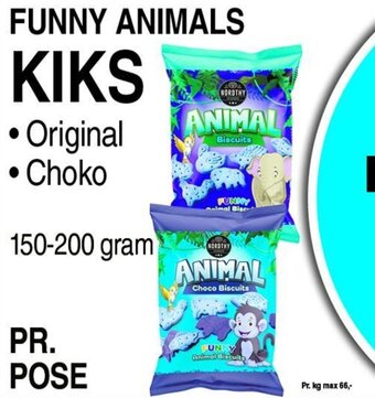 ABC Lavpris FUNNY ANIMALS KIKS • Original• Choko tilbud