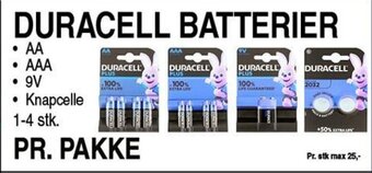 ABC Lavpris DURACELL BATTERIER tilbud